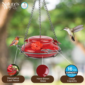 Nature's Way MHF4 built-in perching rings support longer hummingbird visits