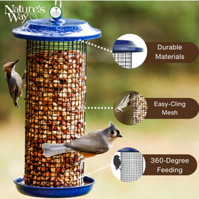 Nature's Way drain holes promote rain drainage and seed freshness