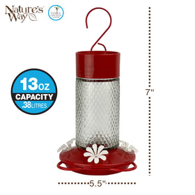 Nature's Way UV-stabilized plastic components with powder-coated steel hanger resist wear