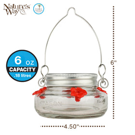 Nature's Way feeder lid is removable for quick refills and easy cleaning