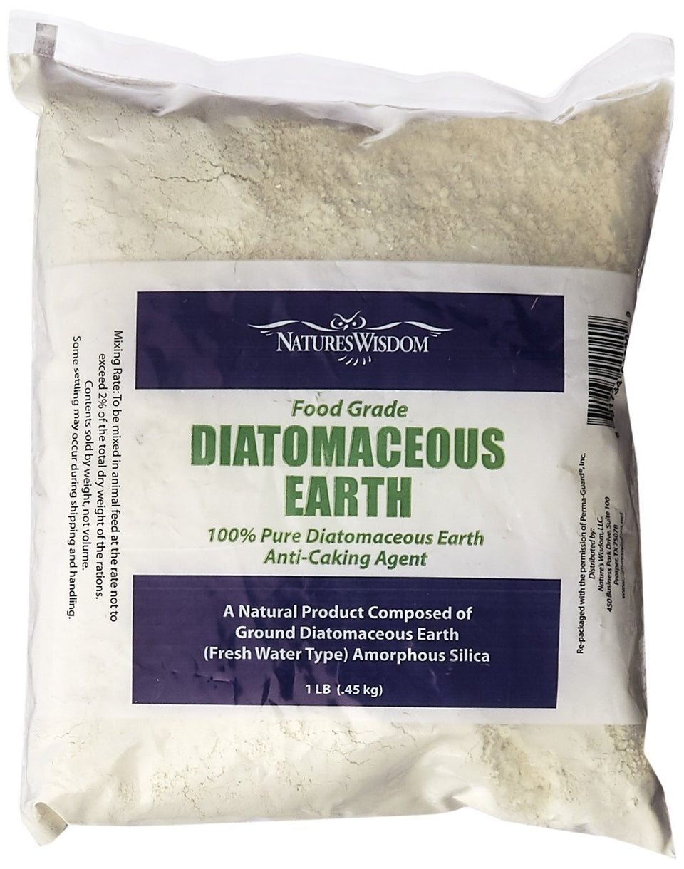 Natures Wisdom NW020 food grade diatomaceous earth, freshwater purity; ideal for refilling your jars