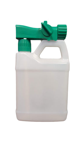 Natures Wisdom refillable clear bottle shows liquid level for easy monitoring