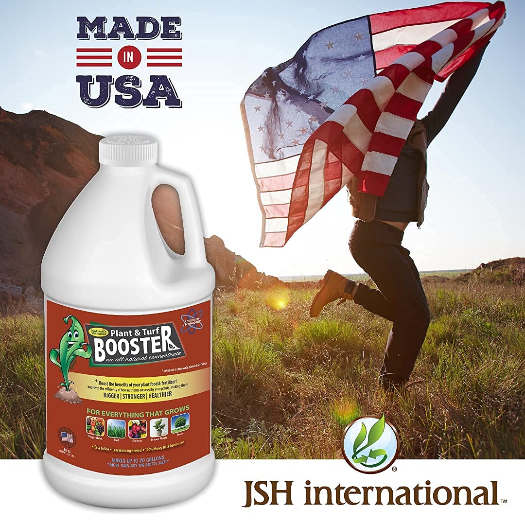 Nature's Wonder plant-soil improvement supports thriving beds and lawns.