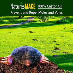 Nature's MACE Base of plants application demonstrates soil-friendly repellency.