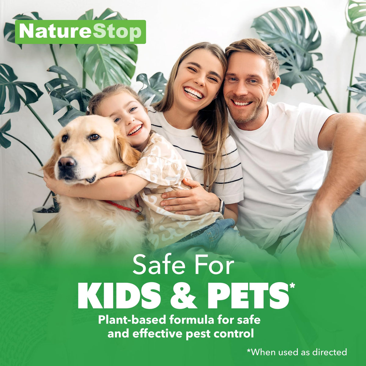 NatureStop Frog Repellent Spray near a pond protects water features