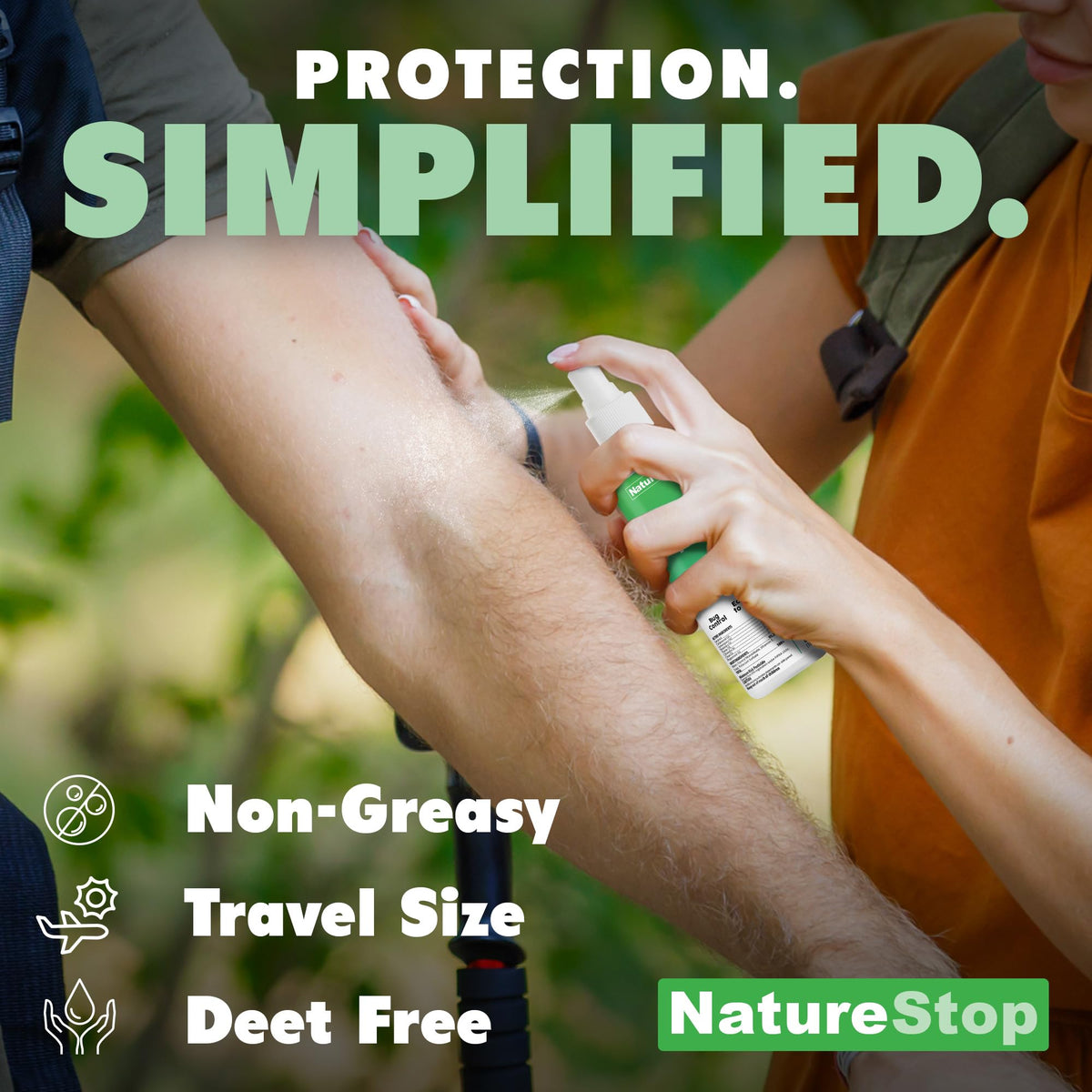 NatureStop product display highlighting USA‑made quality and packing