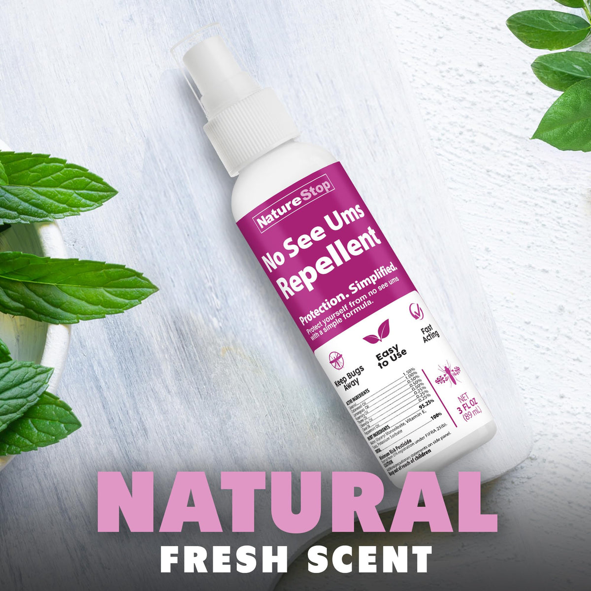 NatureStop No-See-Ums Repellent Spray protects yard and patio gatherings