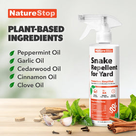 NatureStop snake deterrent spray on patio keeps outdoor spaces comfortable