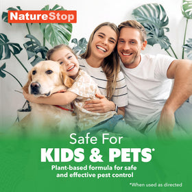 NatureStop perimeter spray along walkway supporting easy yard maintenance