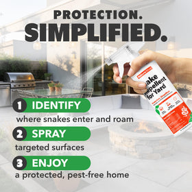 NatureStop 16 oz bottle in landscape border suitable for perimeter use