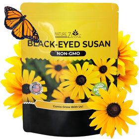 NatureZ Edge Black Eyed Susan seeds in a seed packet for vibrant garden borders.