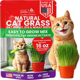 NatureZ Edge cat grass seeds package ready for indoor planting and fresh greens