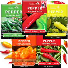 NatureZ Edge cayenne seeds packet for planting; ready to heat up recipes
