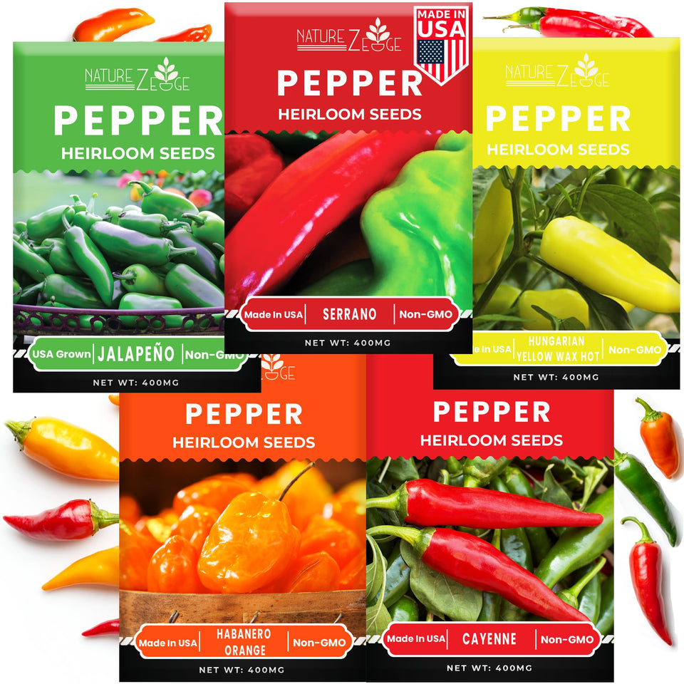 NatureZ Edge cayenne seeds packet for planting; ready to heat up recipes