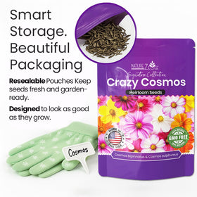 NatureZ Edge cut flower garden seeds yield fresh arrangements all season.