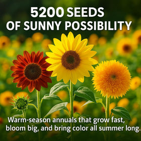 NatureZ Edge Grey Stripe sunflower seeds introduce unique patterns and taller growth.