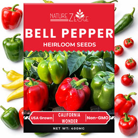 NatureZ Edge Heirloom Pepper Seed Assortment Pack for diverse home harvests