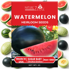 NatureZ Edge Sugar Baby watermelon seeds ready for vibrant fruit in your garden.
