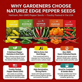 NatureZ Edge Variety pepper seeds for garden versatility