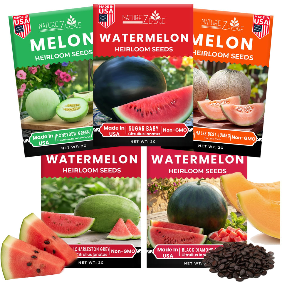 NatureZ Edge packaging for watermelon seeds ready for planting and storage.