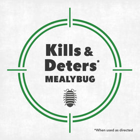 NatureStop Mealy Bug Killer spray on leaf demonstrates fast-acting protection for foliage.