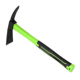 NAUKII 15-inch gardening pick with sturdy blade for precise soil work.