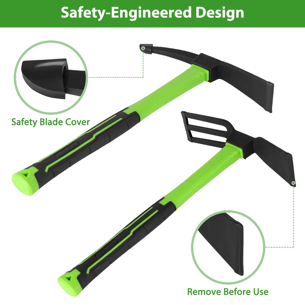 NAUKII easy-to-use hoe design boosts productivity in the garden.