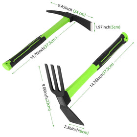 NAUKII carbon steel hoe blades for durable garden work.