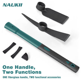 NAUKII two-head attachments enabling versatile tasks.