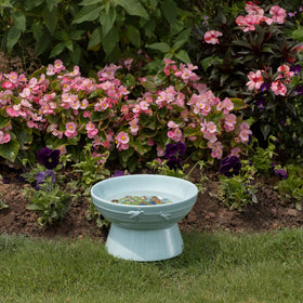 Navaris bee watering station durable ceramic and glass components outdoors