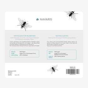 Navaris biodegradable cardboard tubes support eco-friendly garden habitats.
