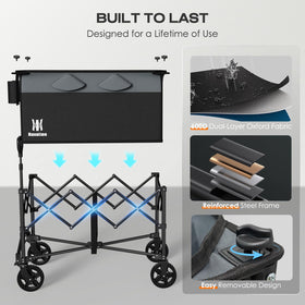 Navatiee rugged steel frame supports heavy loads for outdoor use.