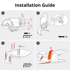 NAVIMOW Garage S installation kit includes Allen keys and bolts.
