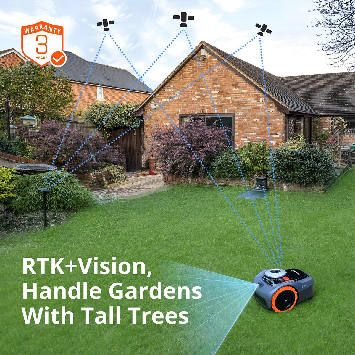 AI-assisted mapping captures lawn edges for full-area coverage