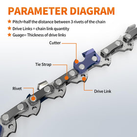 NAWIN heat-treated chain delivers durable wear resistance.