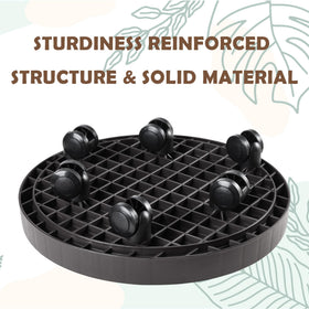 NAZKAEN 14.2-inch diameter caddy designed for stable plant support