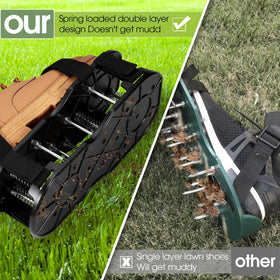 NAZZO high-strength spikes penetrate tough soils for better aeration.