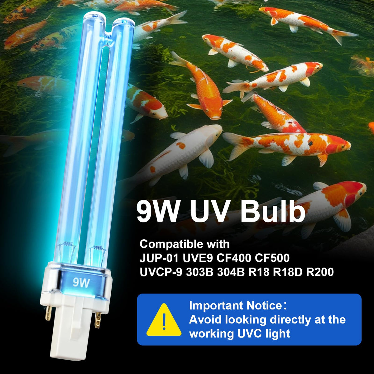 Nbbiww pond clarifier bulb helps clearer water in outdoor features
