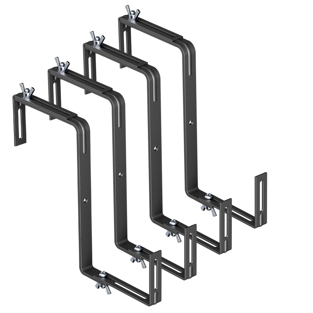 NBPUJ adjustable planter box brackets offer flexible width for secure, versatile mounting