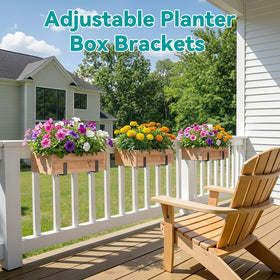 NBPUJ enhanced bottom support keeps planters stable on rails and windowsills
