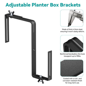 NBPUJ versatile brackets suit patios and balconies with adjustable size compatibility