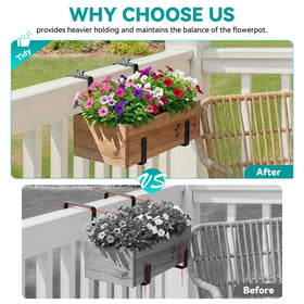 NBPUJ planter brackets for windowsills keep planters secure indoors or outdoors