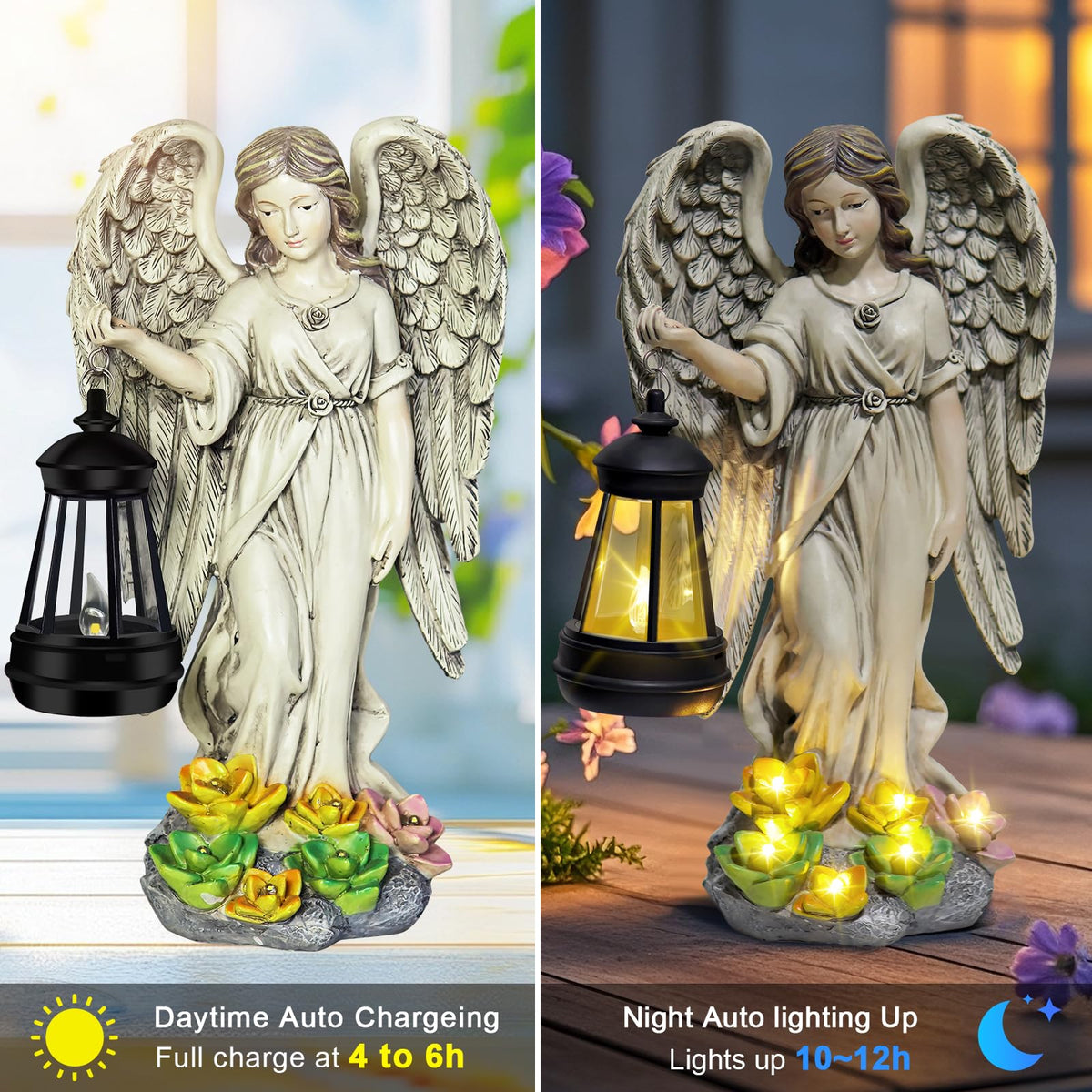 NBQQ Angel lantern gift-ready packaging for garden lovers