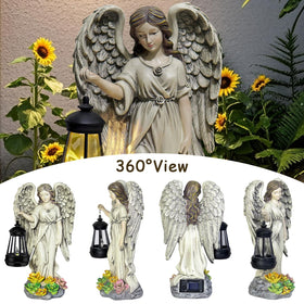 NBQQ Angel lantern stake placement enables easy patio lighting