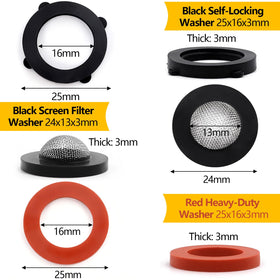 NBRINGO gray 3-8-inch QD O-rings close-up, ready for hot or cold use