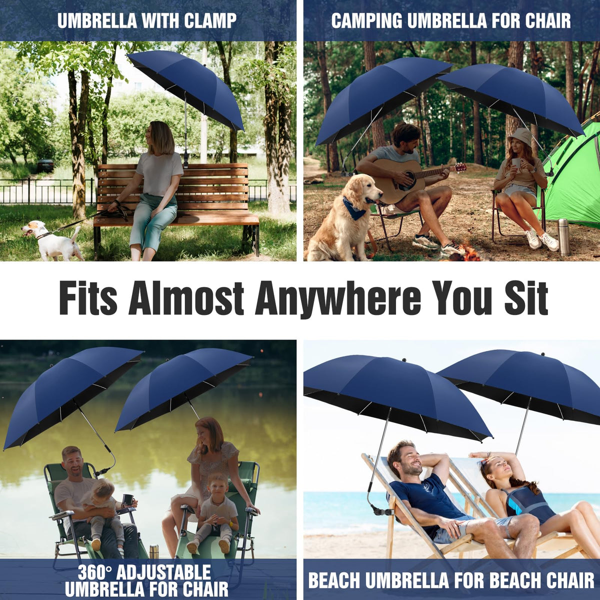 NBtoUS 3-jaw clamp design ensures easy secure attachment to chairs