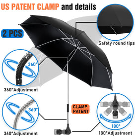 NBtoUS carbon fiber ribs offering light, durable support against wind.