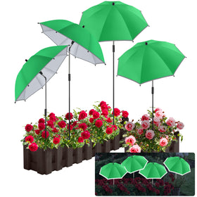 NBtoUS plant umbrella 24.9-inch diameter with reflective edge for safer night gardening.