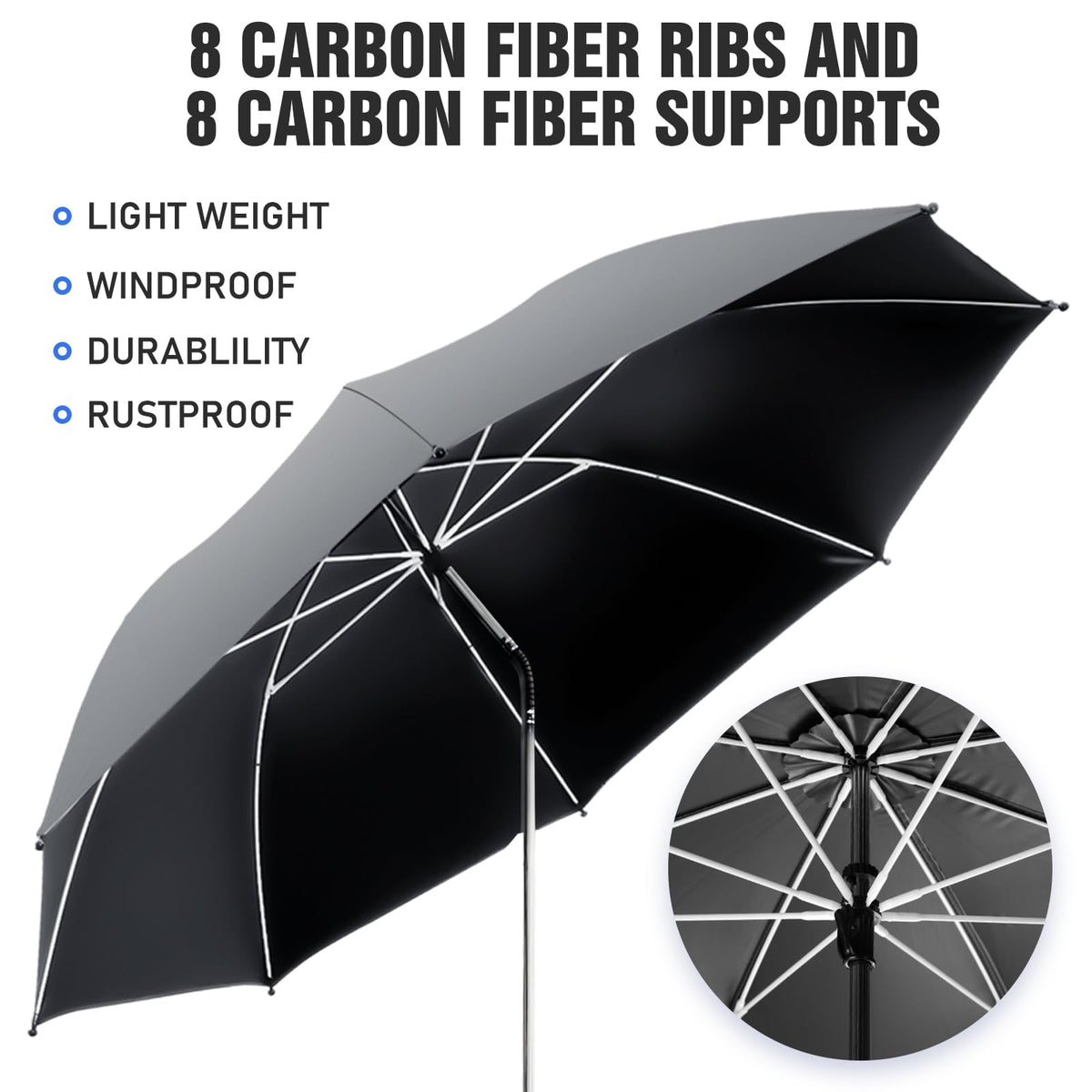 NBtoUS portable travel umbrella pack ready for car trunk or bag storage.