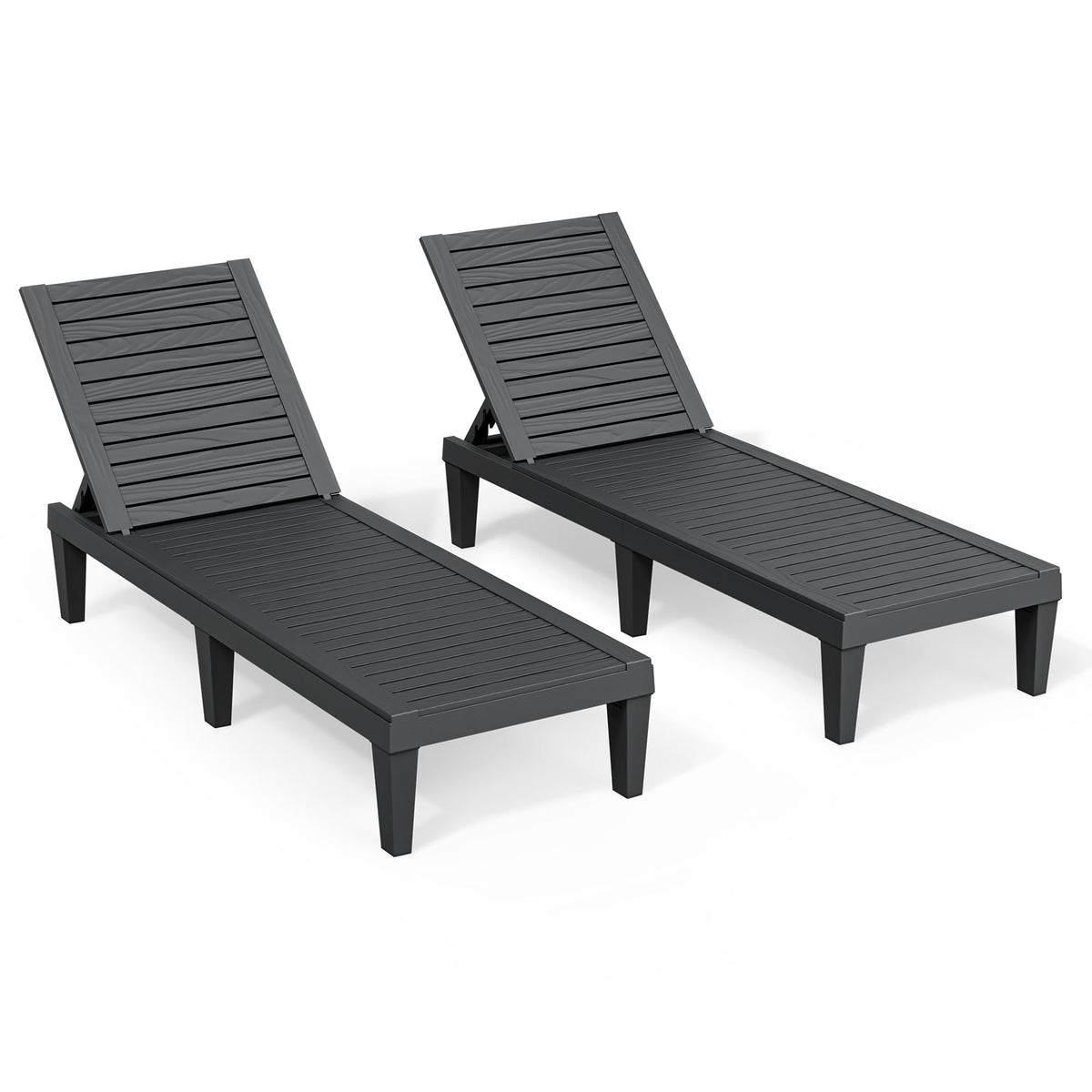 NBYSGO chairs feature wood grain texture for premium outdoor styling.
